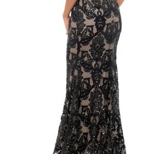 Escape Off the Shoulder sequin dress .